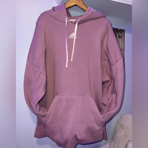 Dust pink Adidas hoodie - Picture 5 of 8